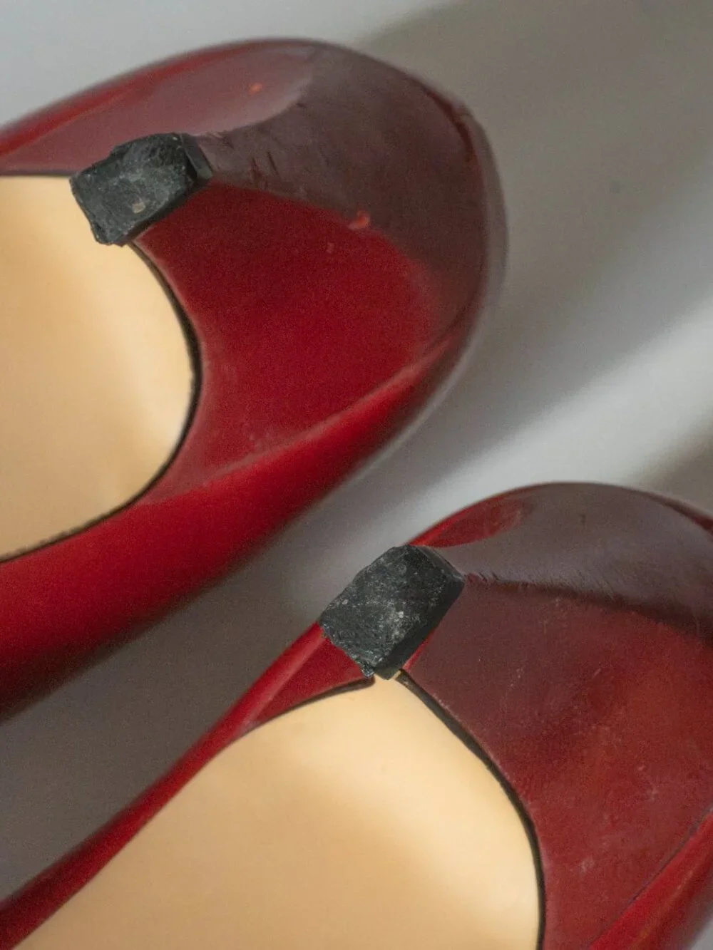 Vintage 80s LifeStride Red Leather Pumps Heels Size 7N Narrow 2.5